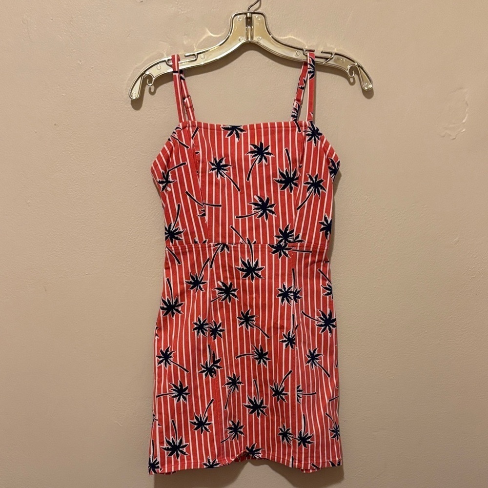 Forever 21 Red and Blue Floral Mini Dress